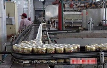 深圳某啤酒生产企业啤酒灌装生产线输瓶带的调速要求